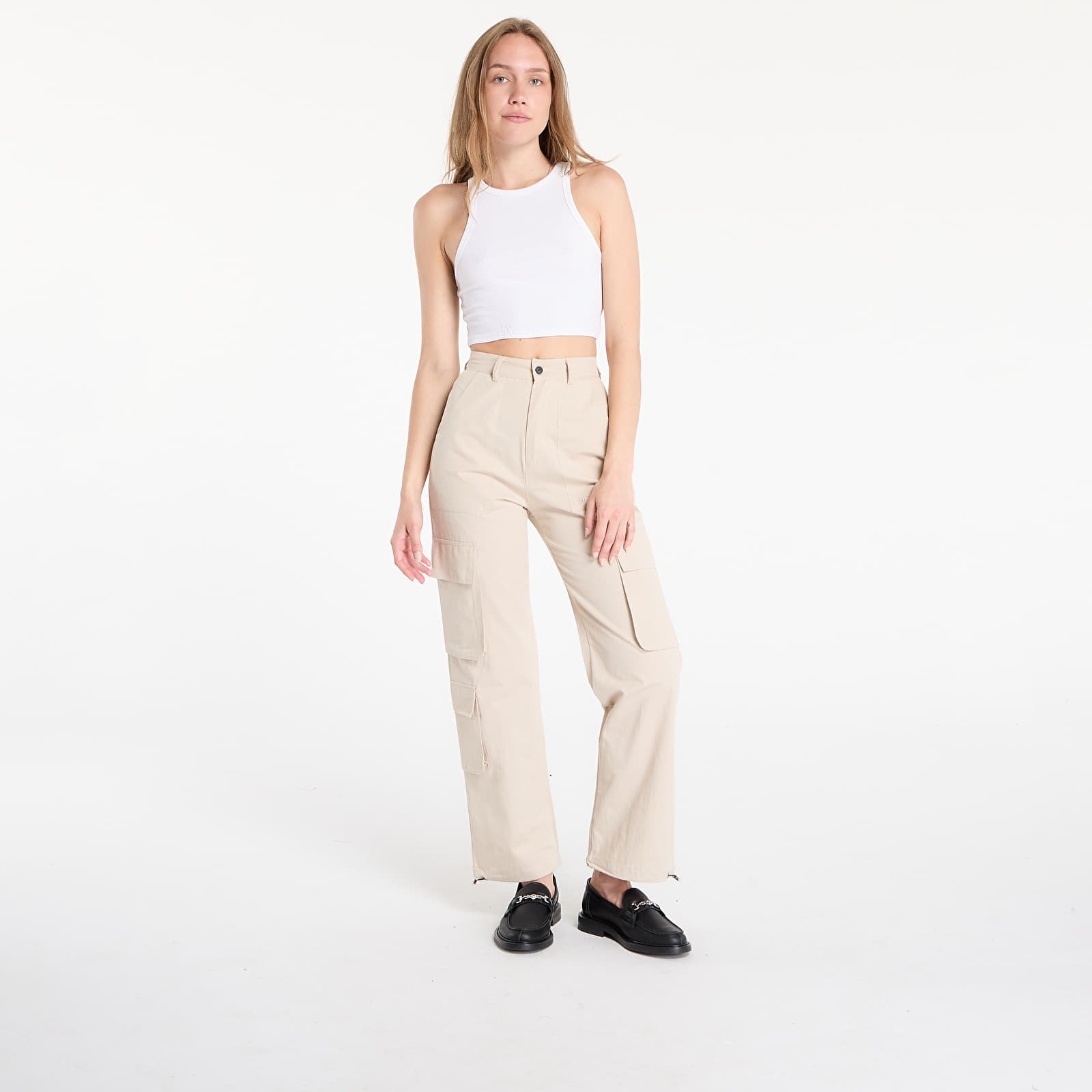 Cargo pants Sixth June Wide Leg Cargo Pants Cream