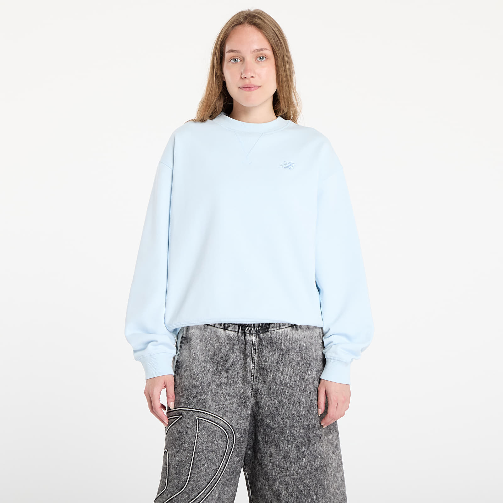 Sweatshirt New Balance Athletics French Terry Crew Blue S