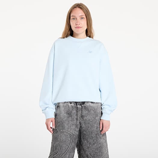 Majica New Balance Athletics French Terry Crew Blue
