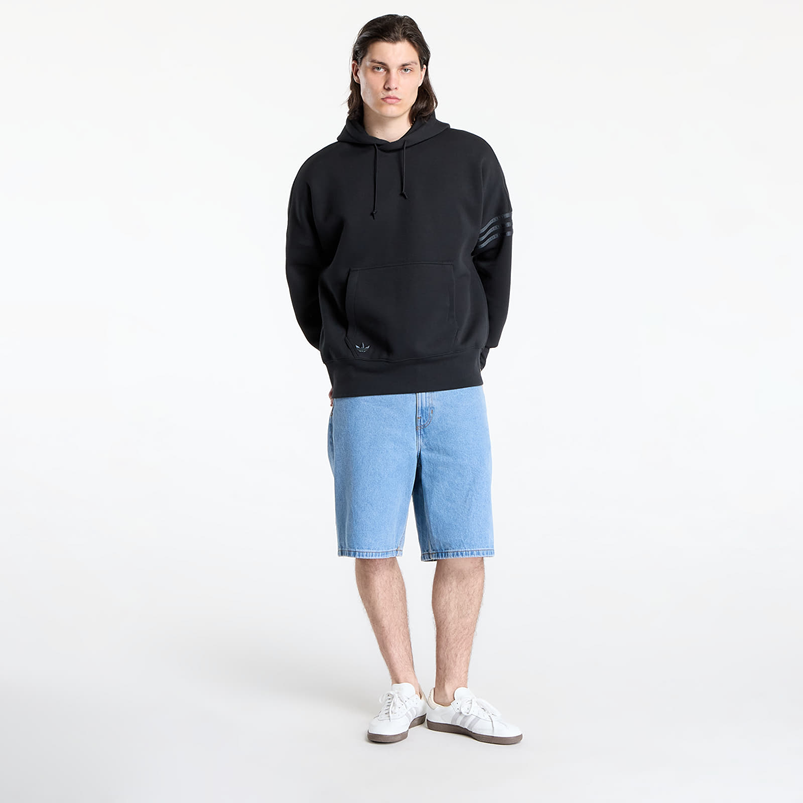 Pánské mikiny adidas Neuclassics Hoodie Black