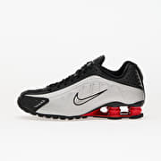 Nike Shox R4 Black/ Mtlc Silver-Lt Crimson