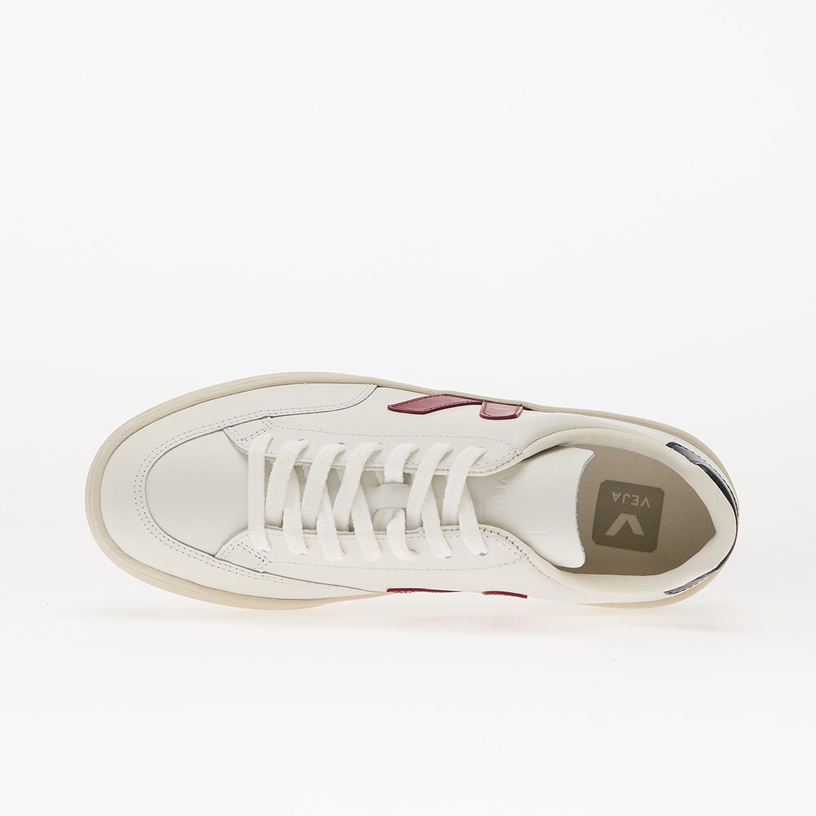 Sneakers und Schuhe für Frauen Veja W V-12 Leather White_Marsala_Nautico