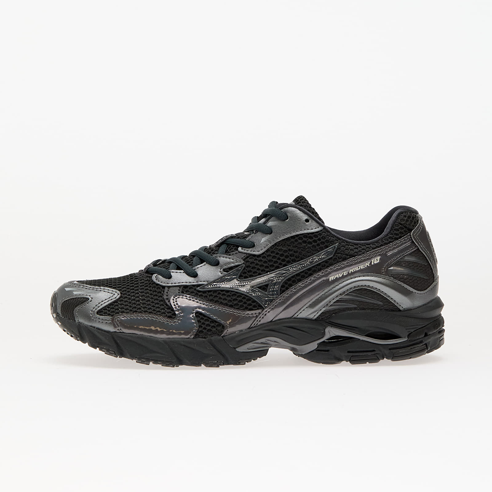 Turnschuhe und Schuhe für Männer Mizuno Wave Rider 10 (U) Black Sand/ Black Sand/ Metallic Grey
