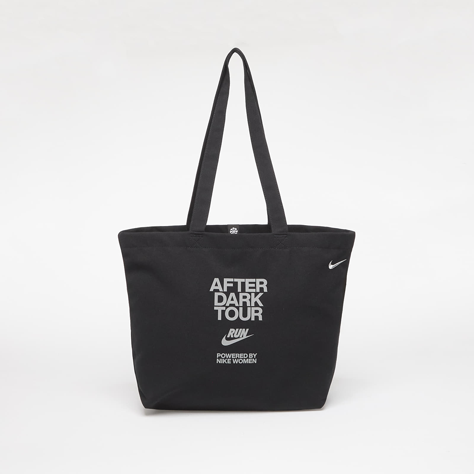 Men's Shoulder Bags Nike Heritage 2.0 After Dark Tour Tote Bag (22L) Black/ Reflective Slvr/ Metallic Silver