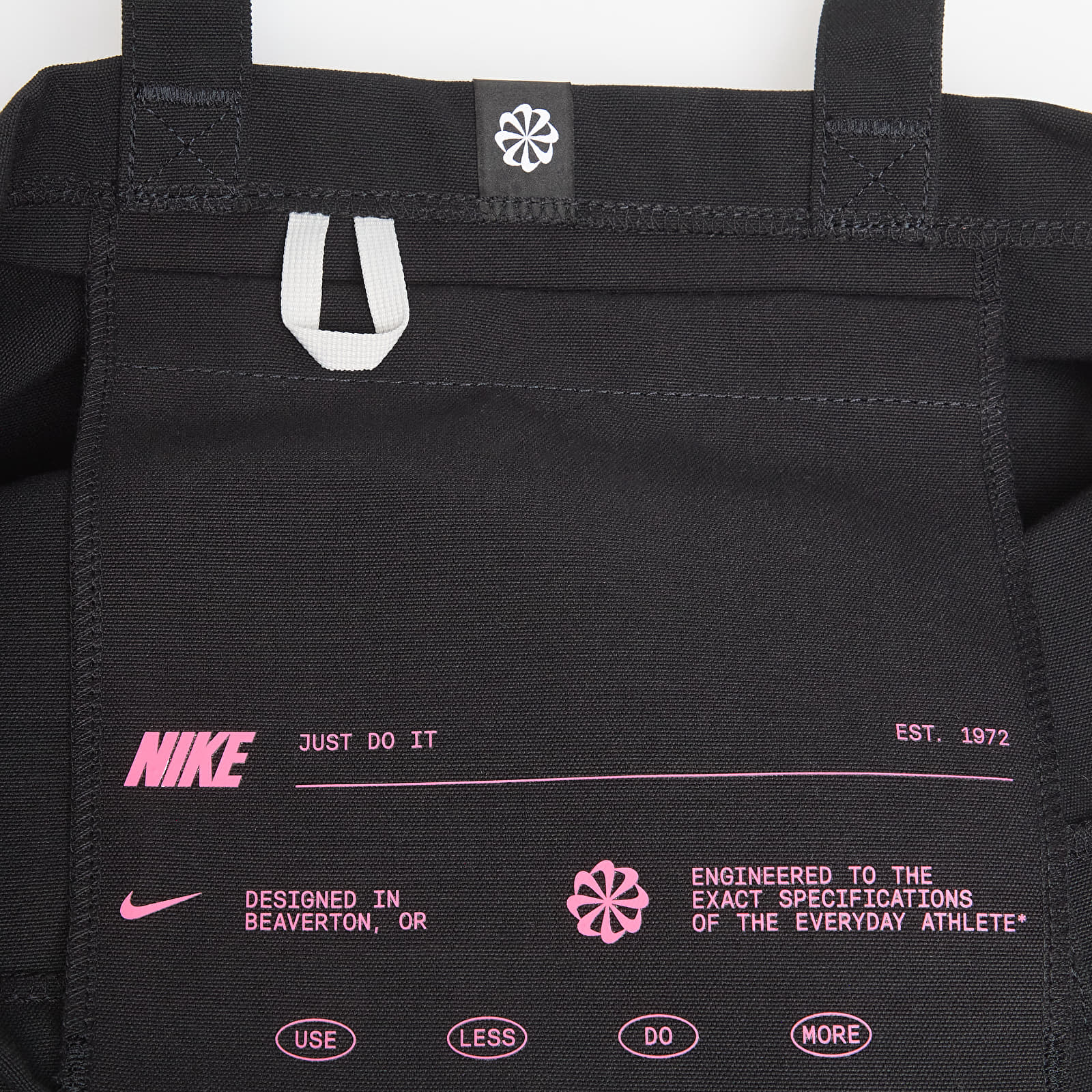 Men's Shoulder Bags Nike Heritage 2.0 After Dark Tour Tote Bag (22L) Black/ Reflective Slvr/ Metallic Silver
