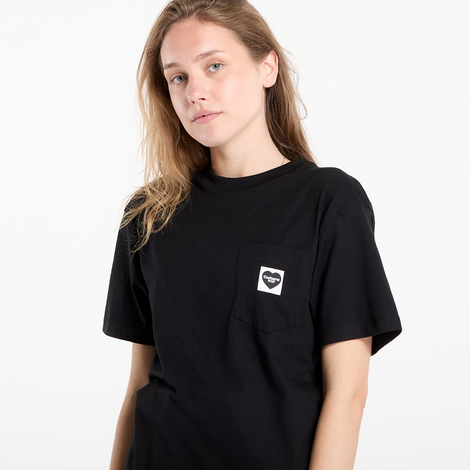 majice kratkih rukava Carhartt WIP S/S Pocket Heart T-Shirt Black