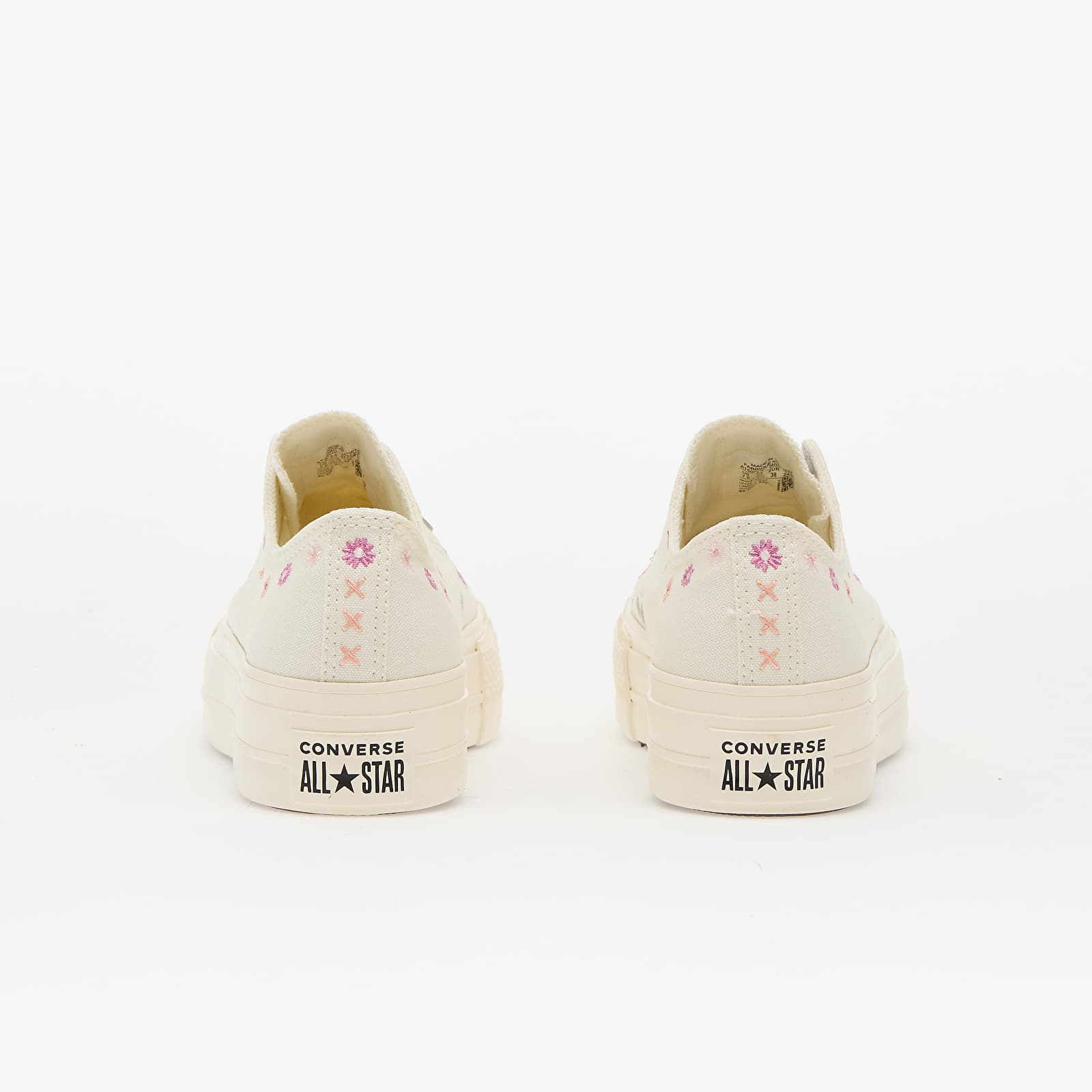 Sneakers und Schuhe für Frauen Converse Chuck Taylor All Star Lift Floral Embroidery Low Top Egret/ Sugar Berry/ Cactus Bud