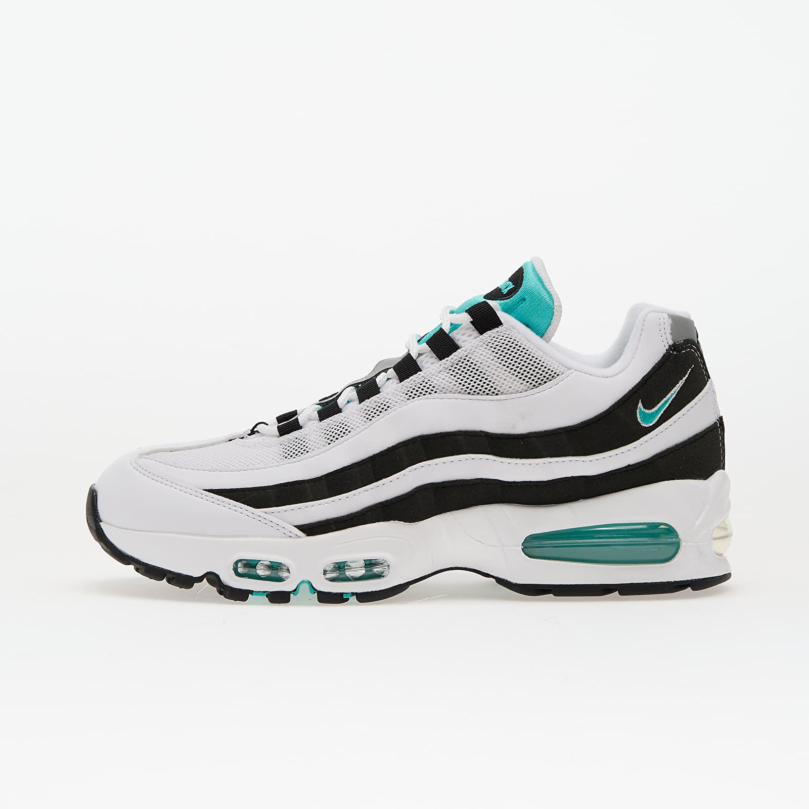 Men's sneakers and shoes Nike Air Max 95 Og White/ Hyper Jade-Black-Metallic Silver