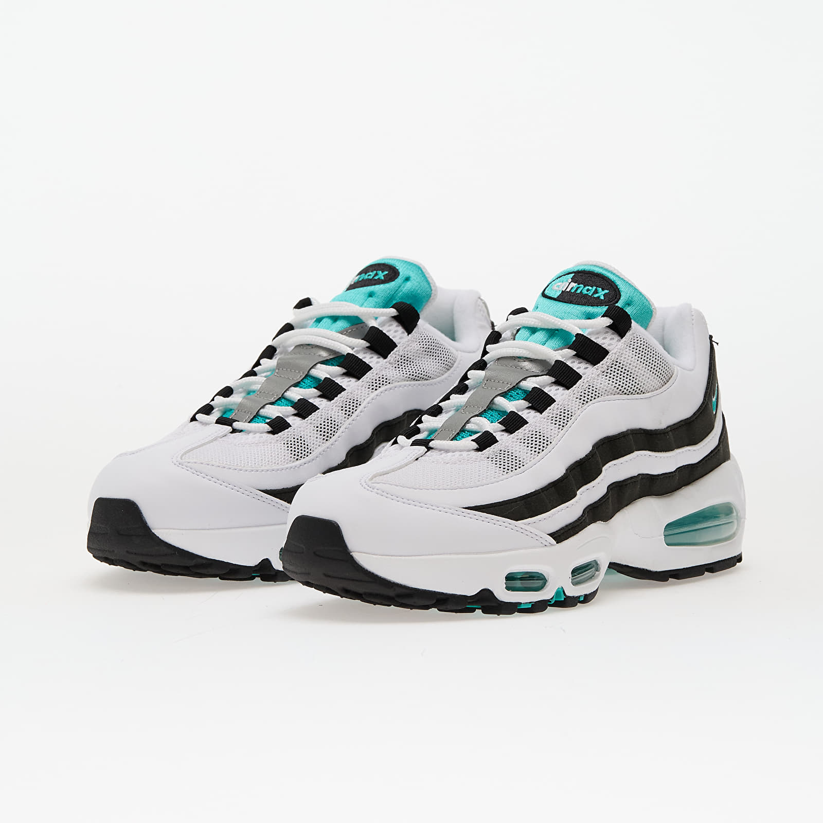 Men's sneakers and shoes Nike Air Max 95 Og White/ Hyper Jade-Black-Metallic Silver
