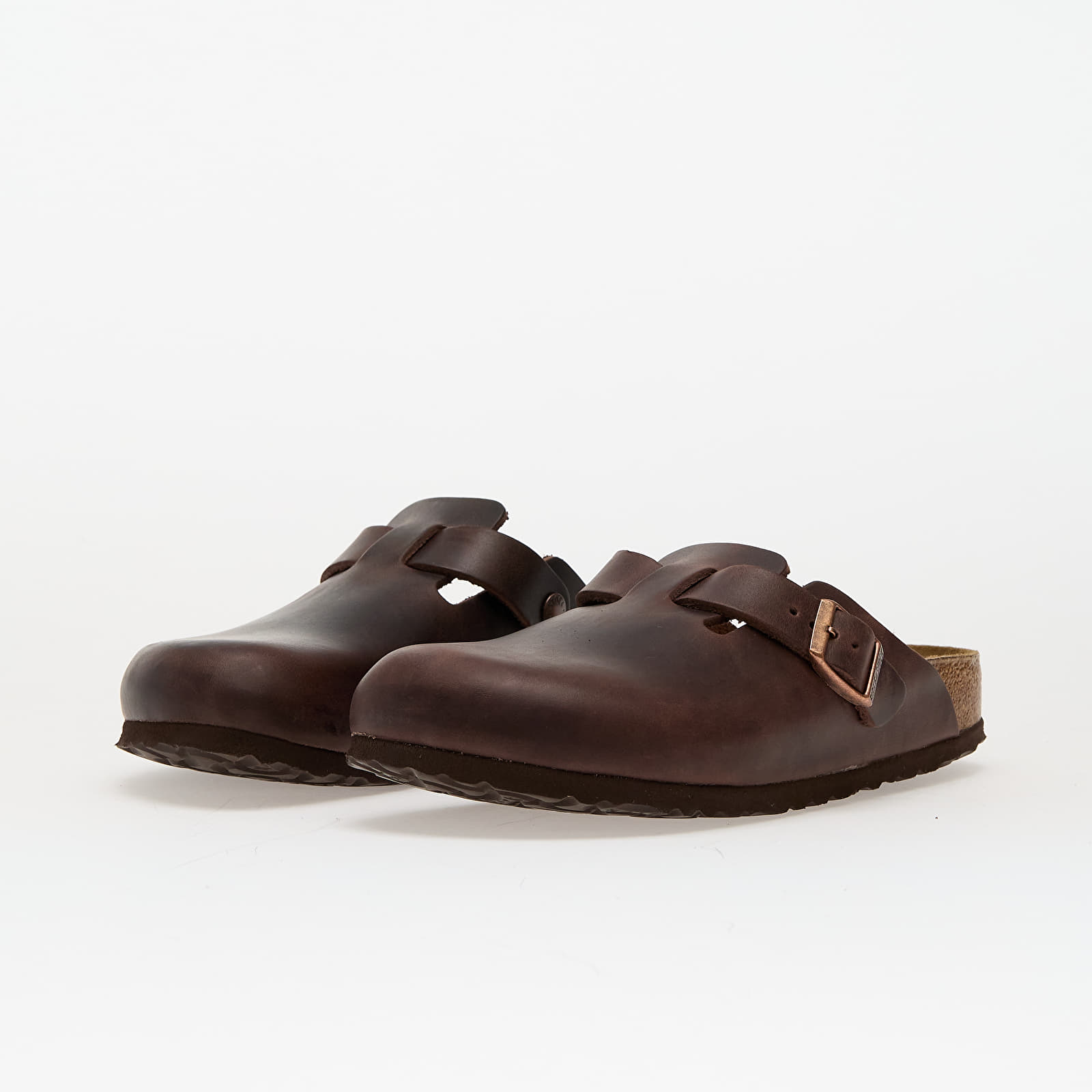 Sneakers und Schuhe für Frauen Birkenstock Boston Natural Leather Oiled Habana