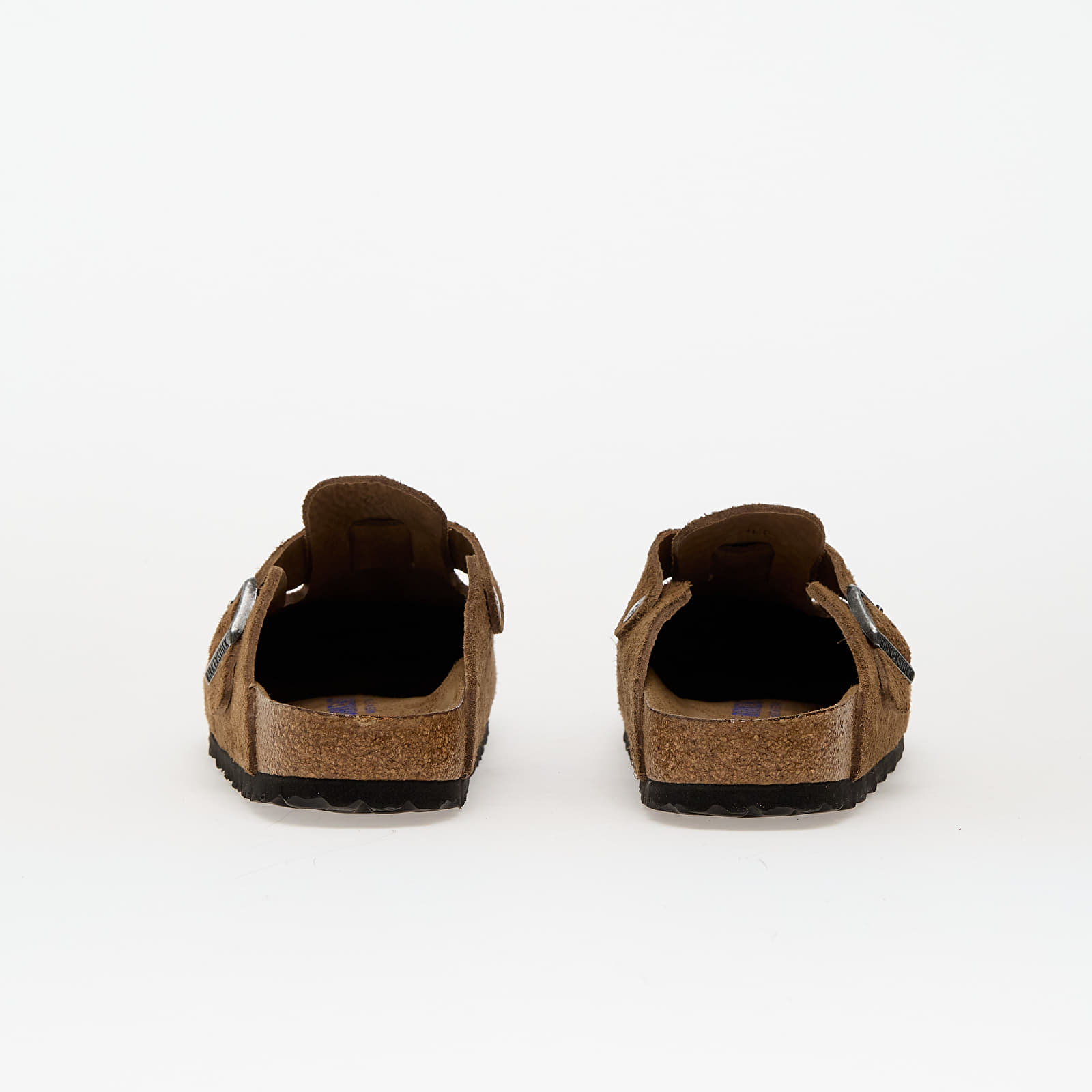 Женская обувь Birkenstock Boston Soft Footbed Suede Leather Dark Tea Tonal Fb