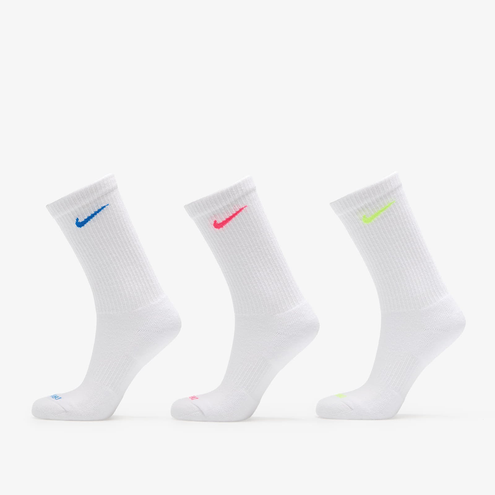 Nike Everyday Plus Cushioned Training Crew Socks 3-Pack Multi-Color XL