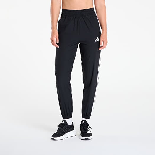 adidas Train Essentials 3-Stripes Woven Joggers Black/ White