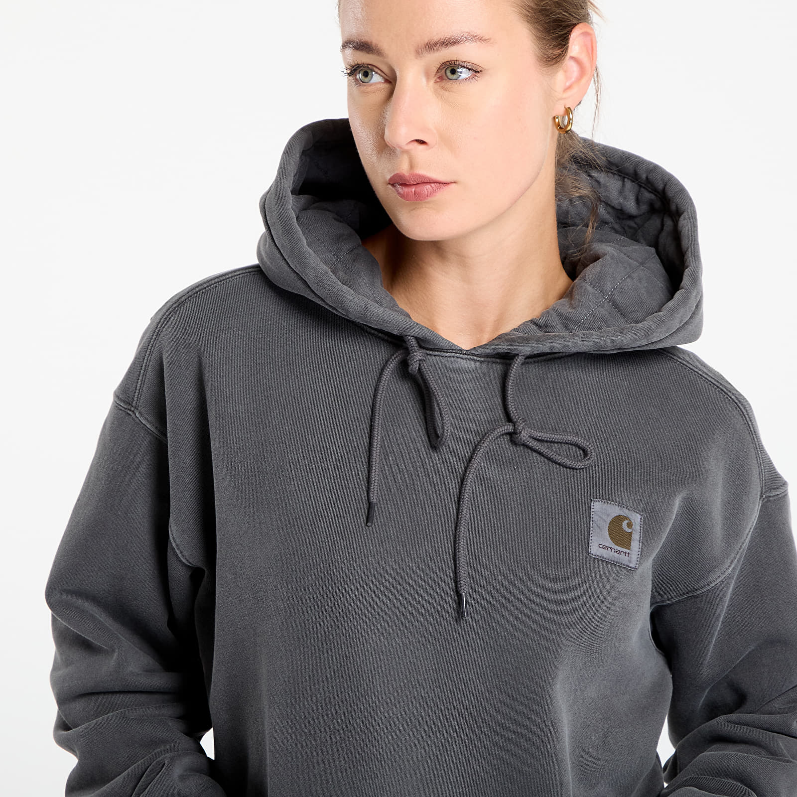 Hoodies and sweatshirts  Carhartt WIP Hooded Nelson Sweat UNISEX Graphite Garment Dyed
