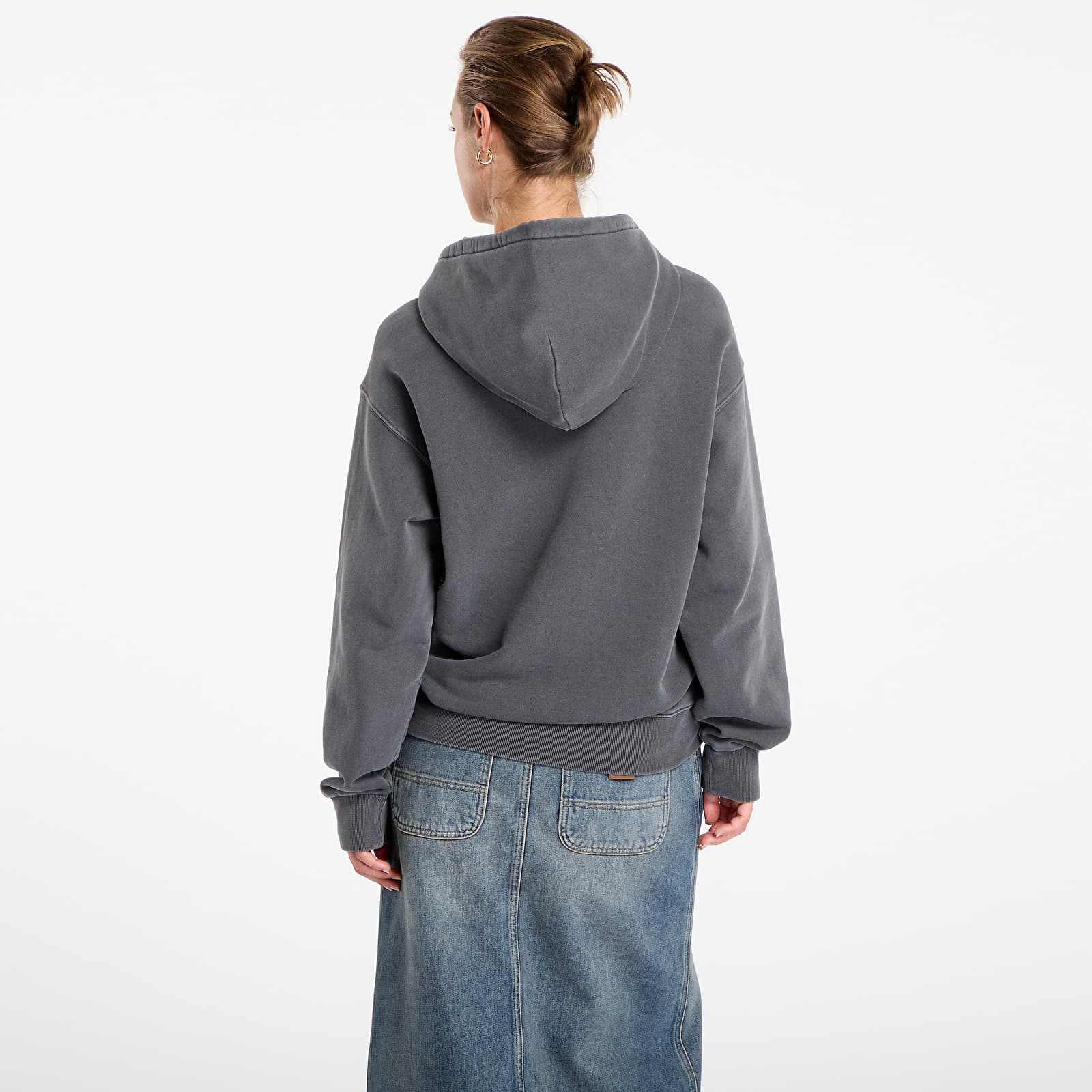 Hoodies and sweatshirts  Carhartt WIP Hooded Nelson Sweat UNISEX Graphite Garment Dyed