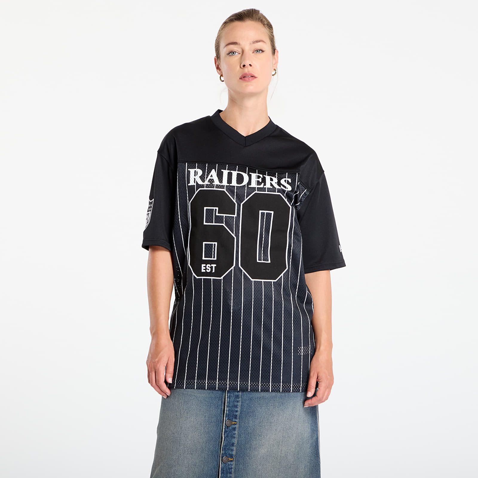 Dresy New Era Las Vegas Raiders NFL Pinstripe Jersey UNISEX Black