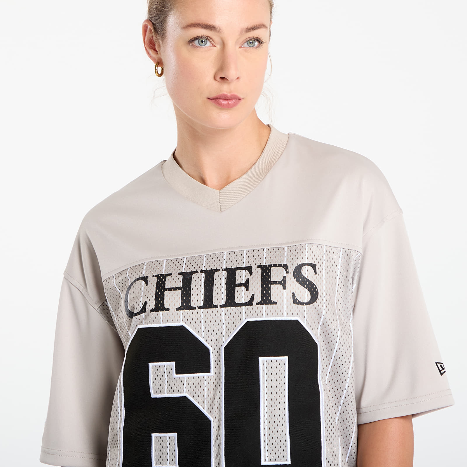 Фланелки New Era Kansas City Chiefs NFL Pinstripe Jersey UNISEX Stone