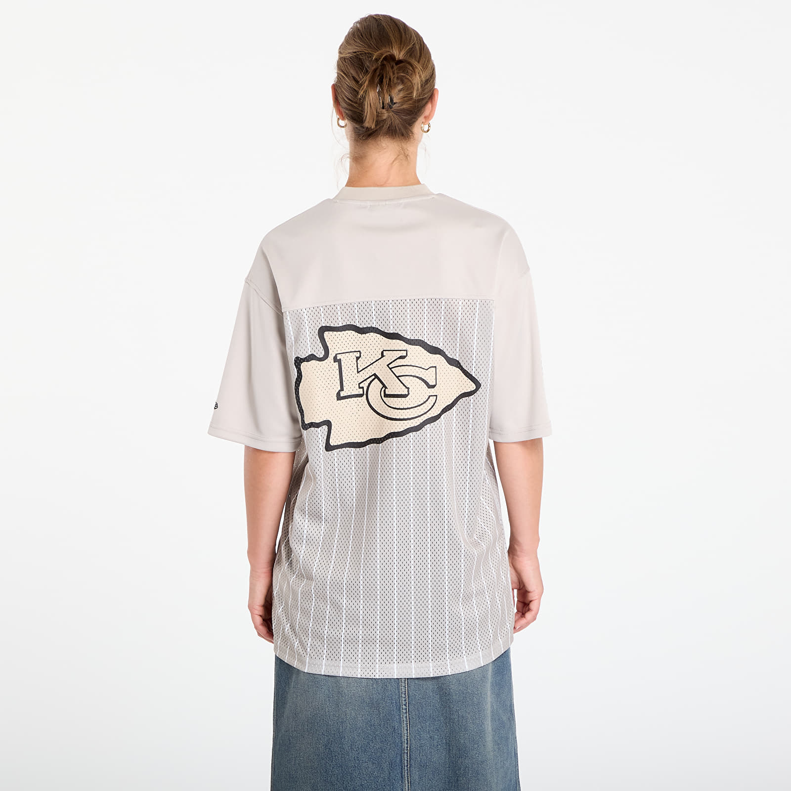 Фланелки New Era Kansas City Chiefs NFL Pinstripe Jersey UNISEX Stone