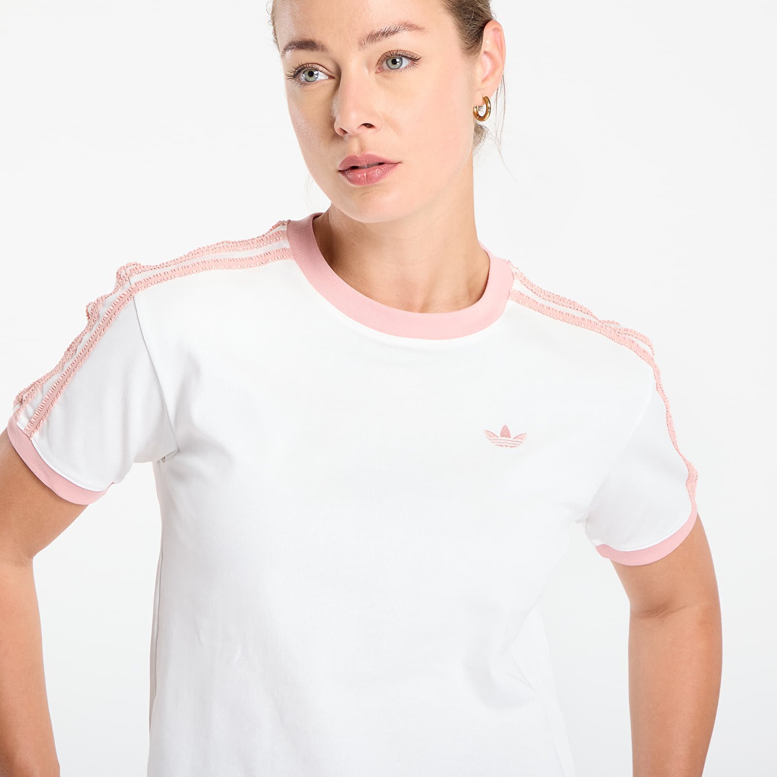 Camisetas adidas Originals Ruffle 3-Stripes T-Shirt Off White
