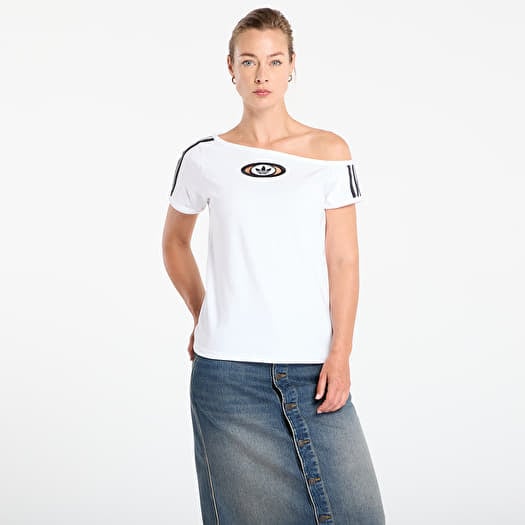 T-shirt adidas Originals Campus 2000 Off Shoulder T-Shirt White