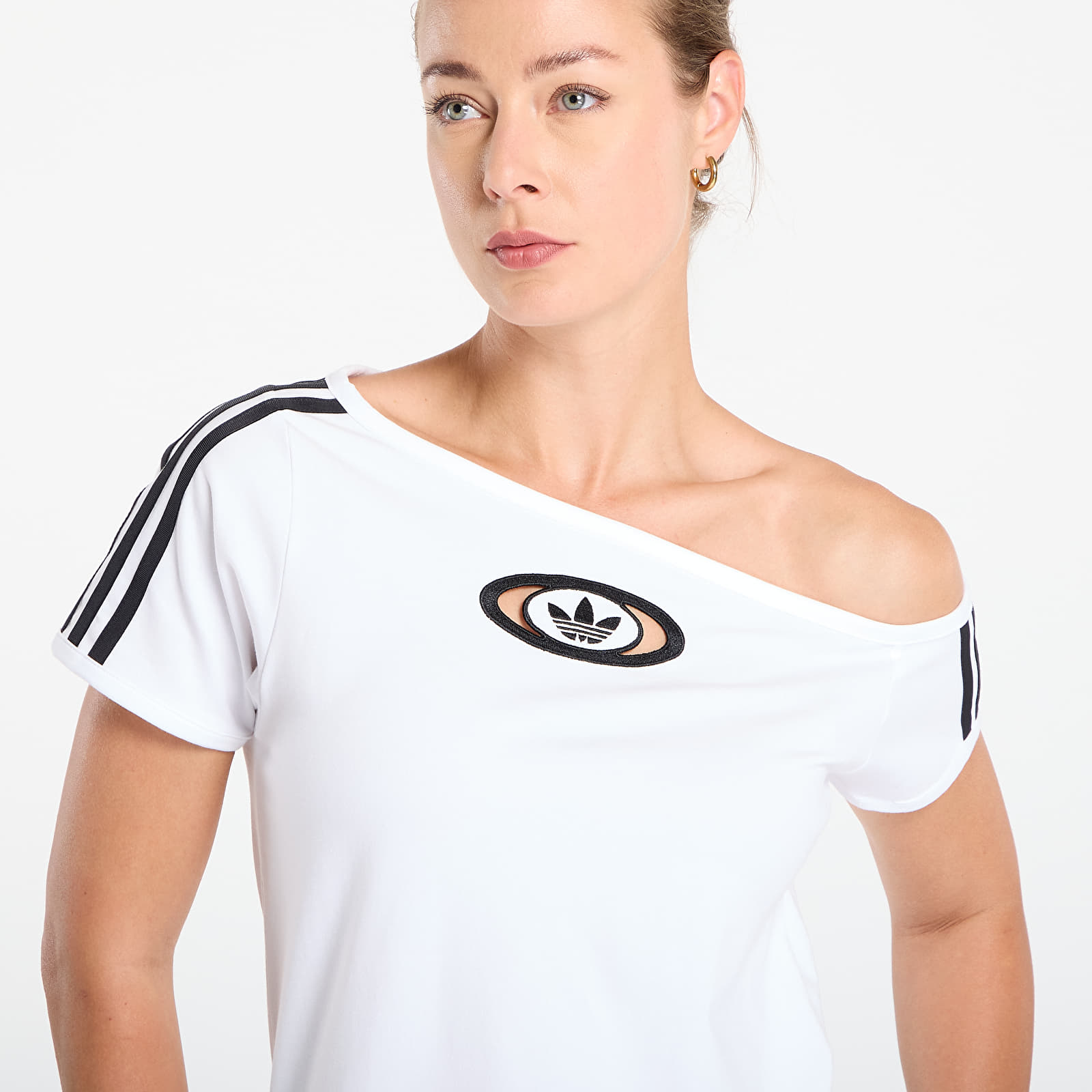 T-shirts adidas Originals Campus 2000 Off Shoulder T-Shirt White