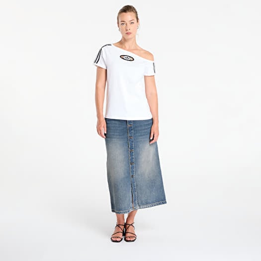 adidas CAMPUS 2000 OFFSHOULDER TEE ホワイト adidas CAMPUS 2000 OFF SHOULDER TEE ホワイト（アディダス