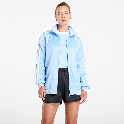 Jacke adidas Originals Satin Firebird Track Top Ruffle 3-Stripes Clear Sky