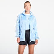 adidas Originals Satin Firebird Track Top Ruffle 3-Stripes Clear Sky