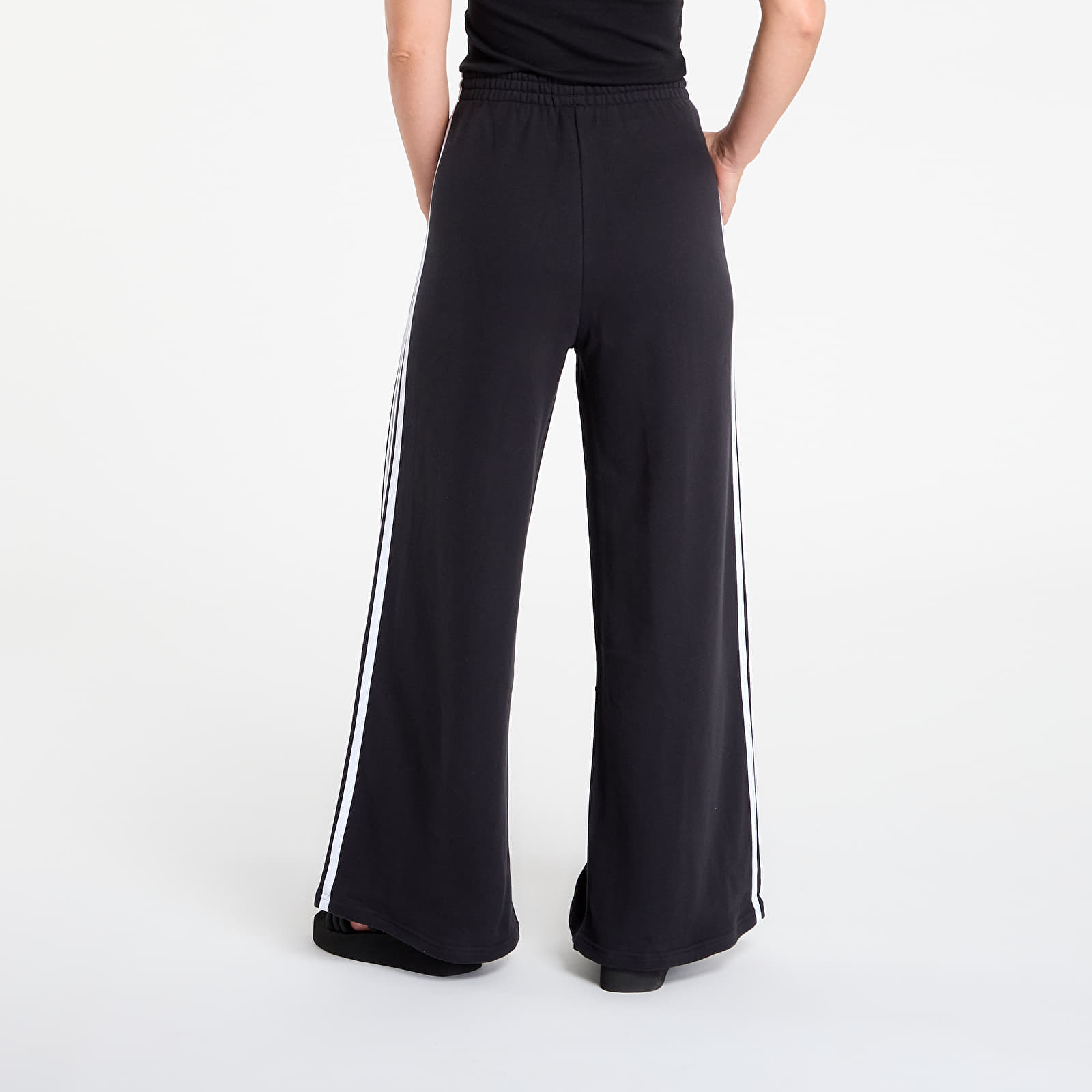 Sweatpants adidas 3S Wide Sweatpt Black/ White