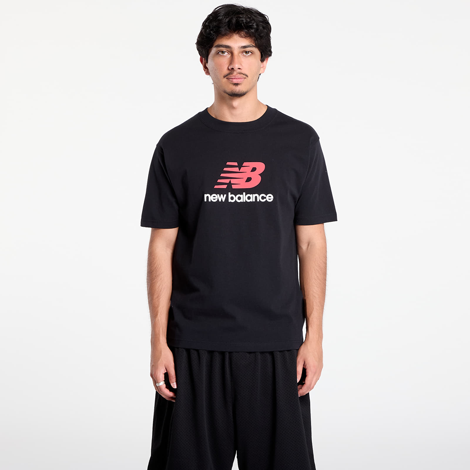 T-Shirts Männer New Balance Athletics Logo T-Shirt Black