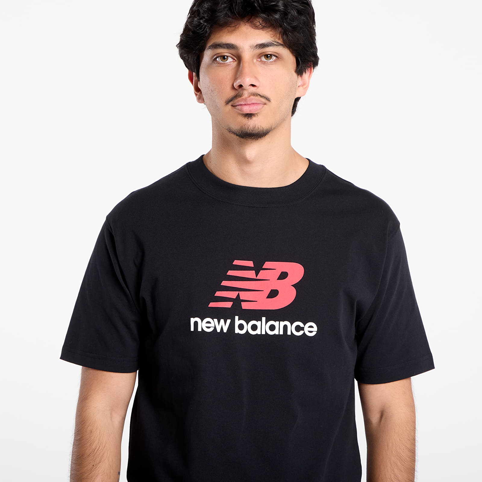 T-Shirts Männer New Balance Athletics Logo T-Shirt Black
