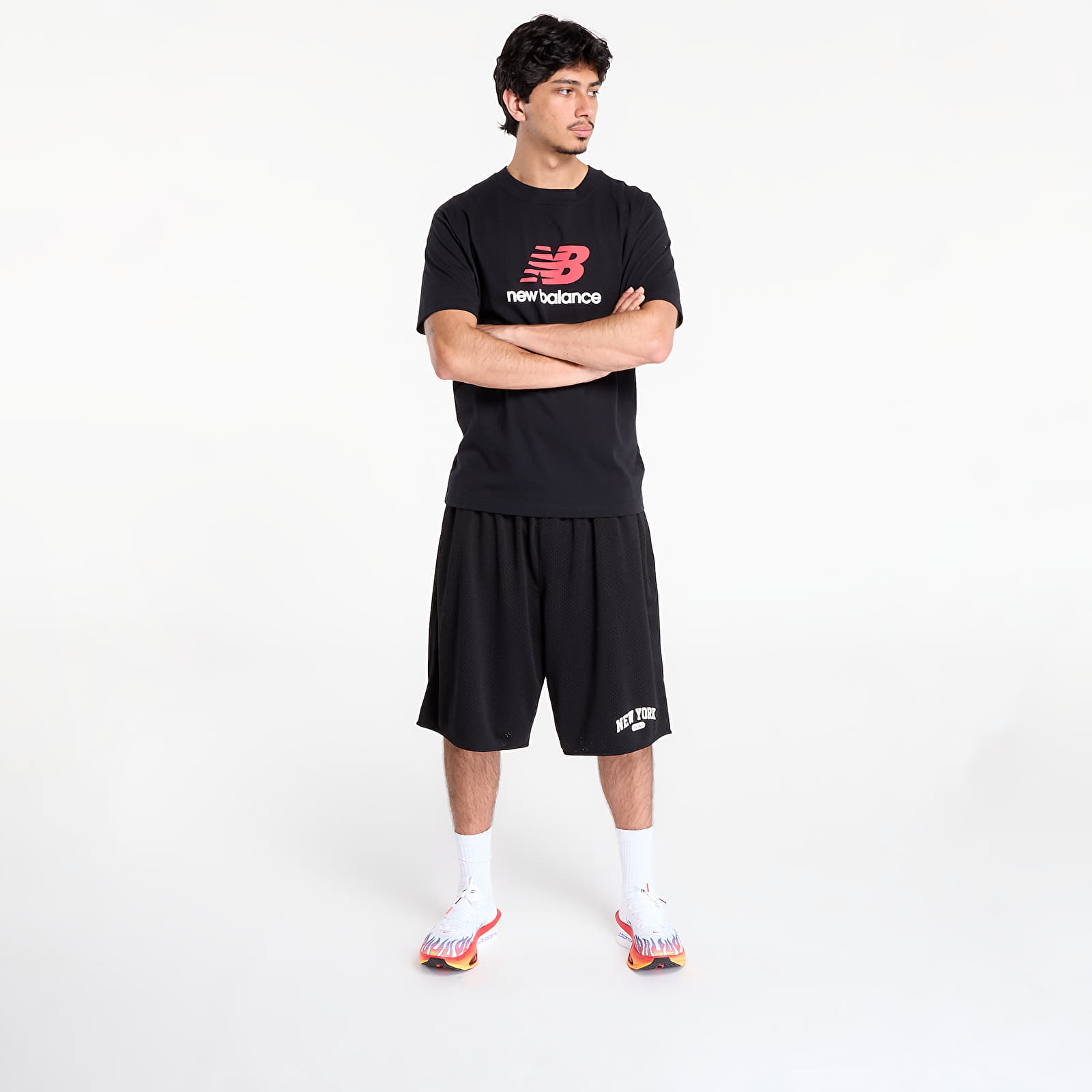 T-Shirts Männer New Balance Athletics Logo T-Shirt Black