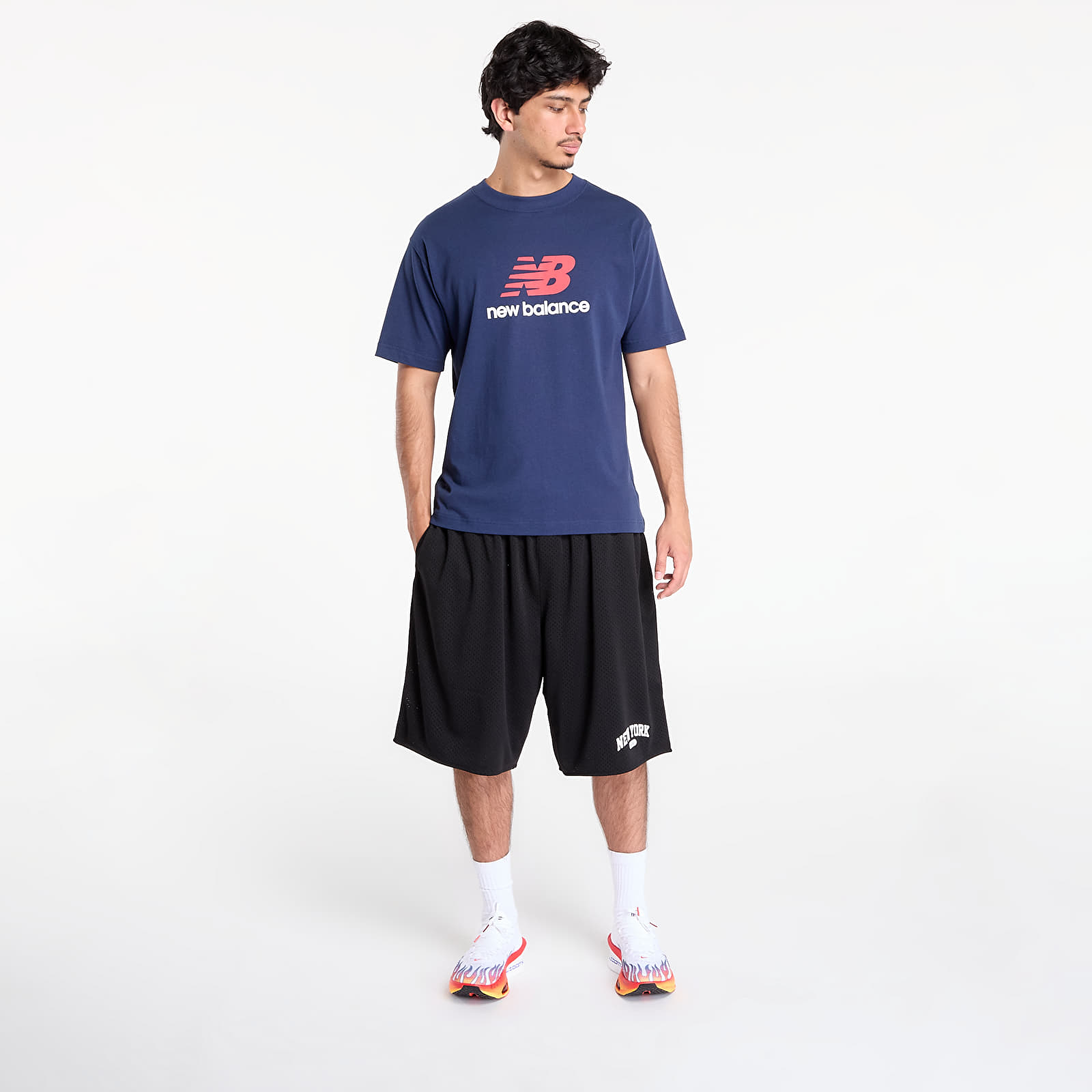 T-Shirts Männer New Balance Athletics Logo T-Shirt Blue
