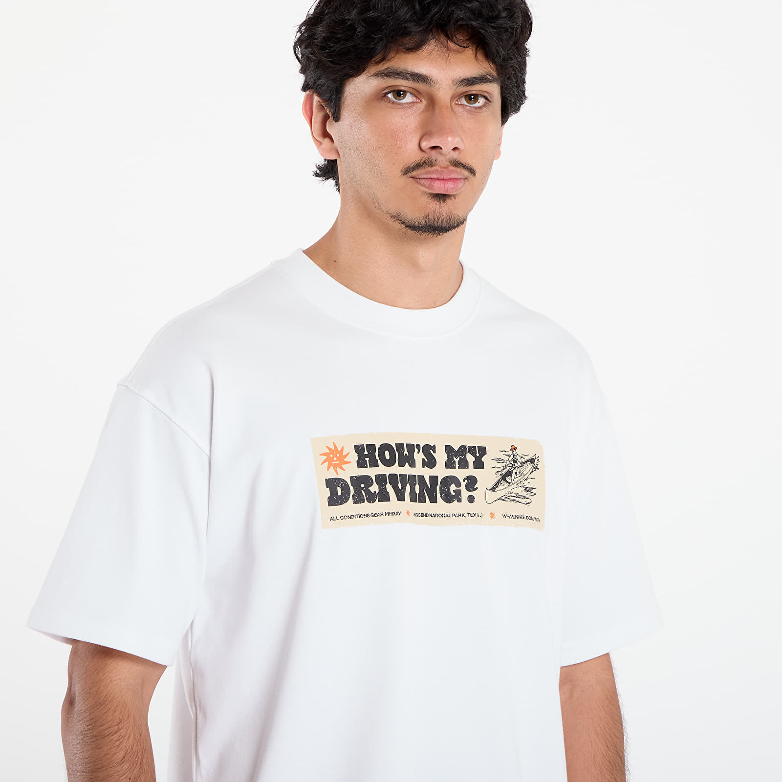 Tricouri pentru bărbați Nike M ACG Tee Oc Canoe Sticker Summit White