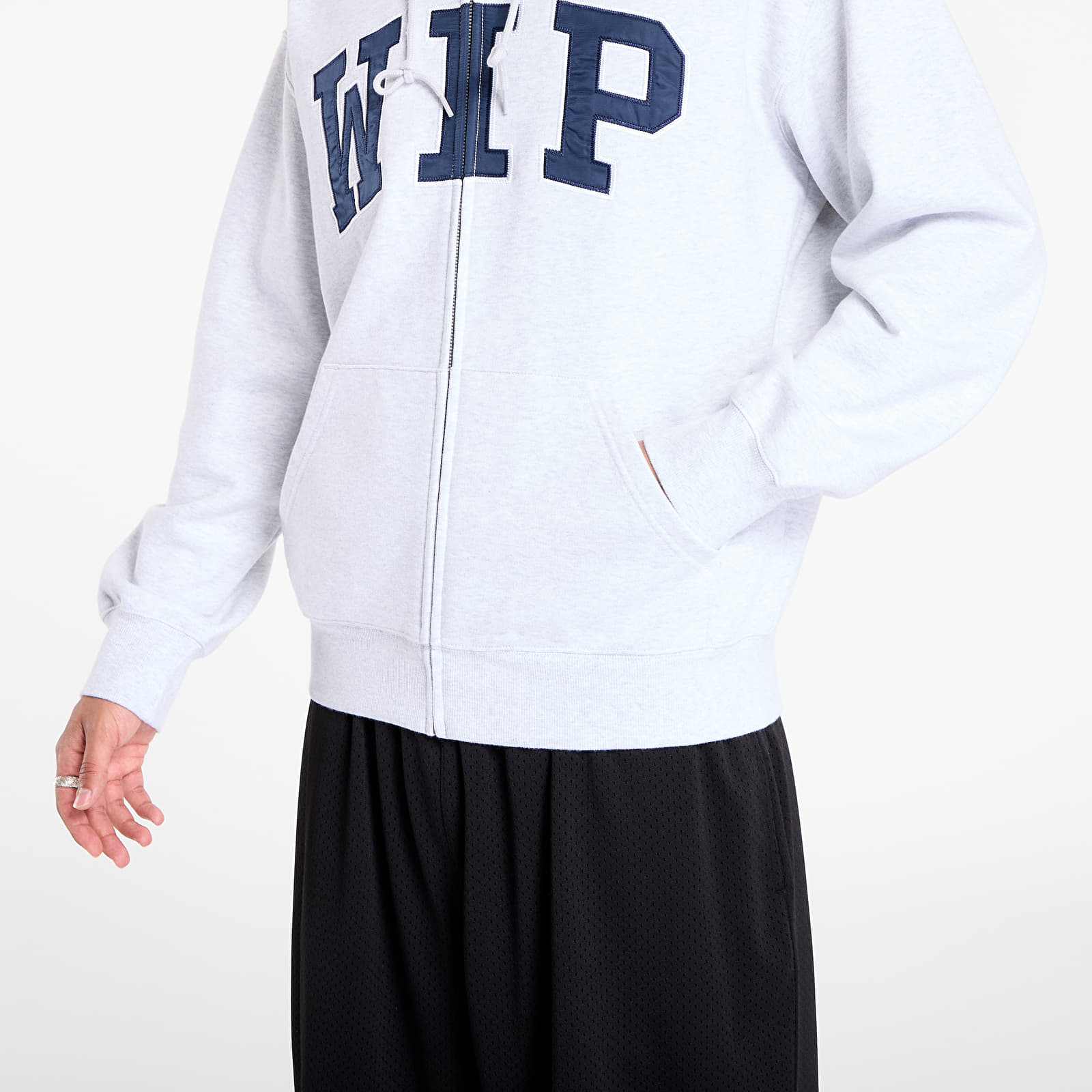 Hoodies and sweatshirts  Carhartt WIP Hooded WIP Sweat Jacket UNISEX Ash Heather Stone Washed