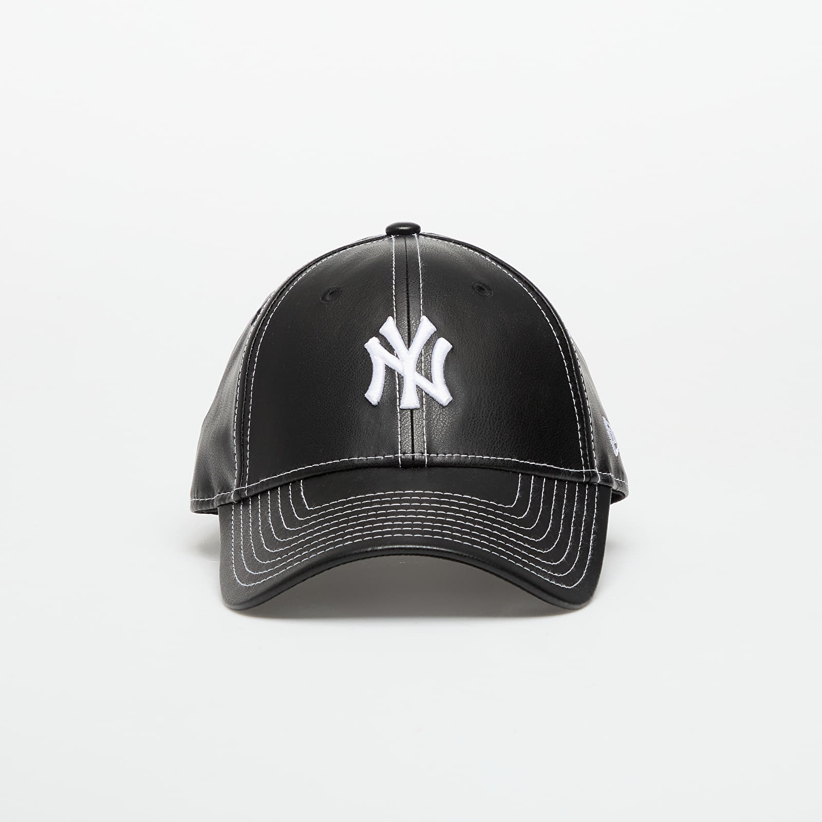 Șepci pentru bărbați New Era New York Yankees 9FORTY Topstitch Cap Black/ White