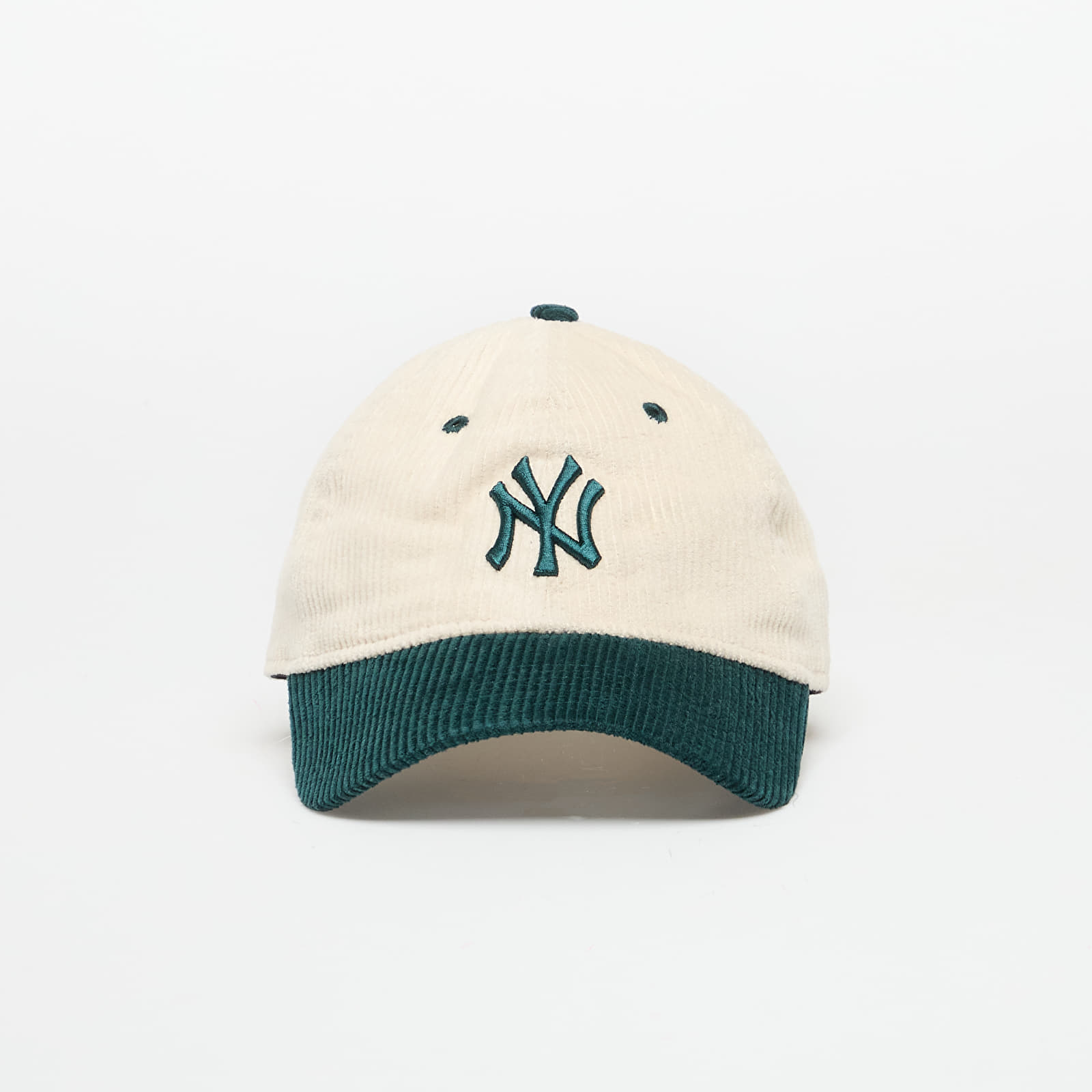 Șepci pentru bărbați New Era New York Yankees 9TWENTY Block Cord Cap Light Cream/ Dark Green