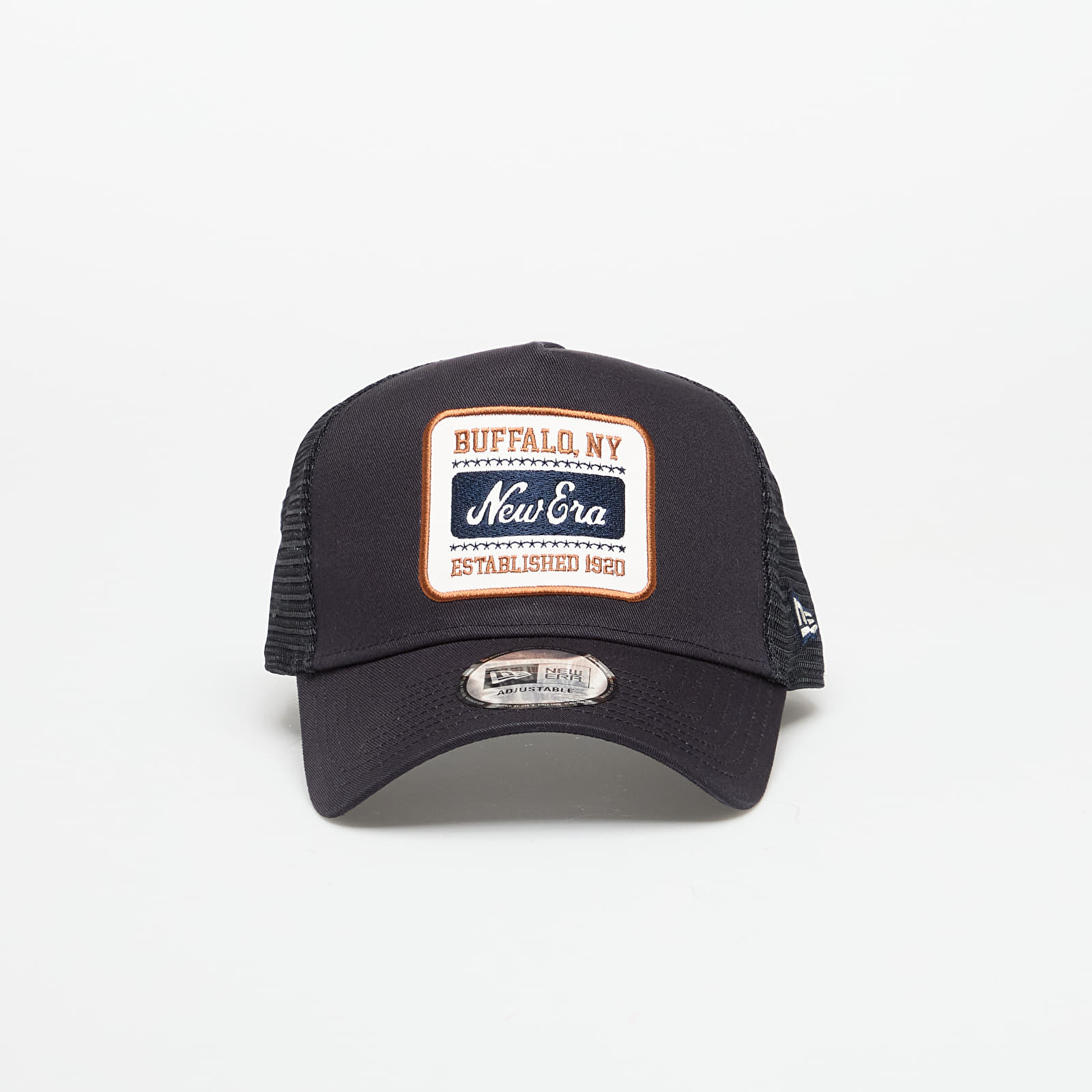 Șepci pentru bărbați New Era Buffalo NY 9FORTY Trucker Cap Navy/ Shadow Tech Blue Fanatic