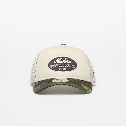 Berretto New Era 9FORTY Trucker Oval Patch Cap Stone/ Wdc