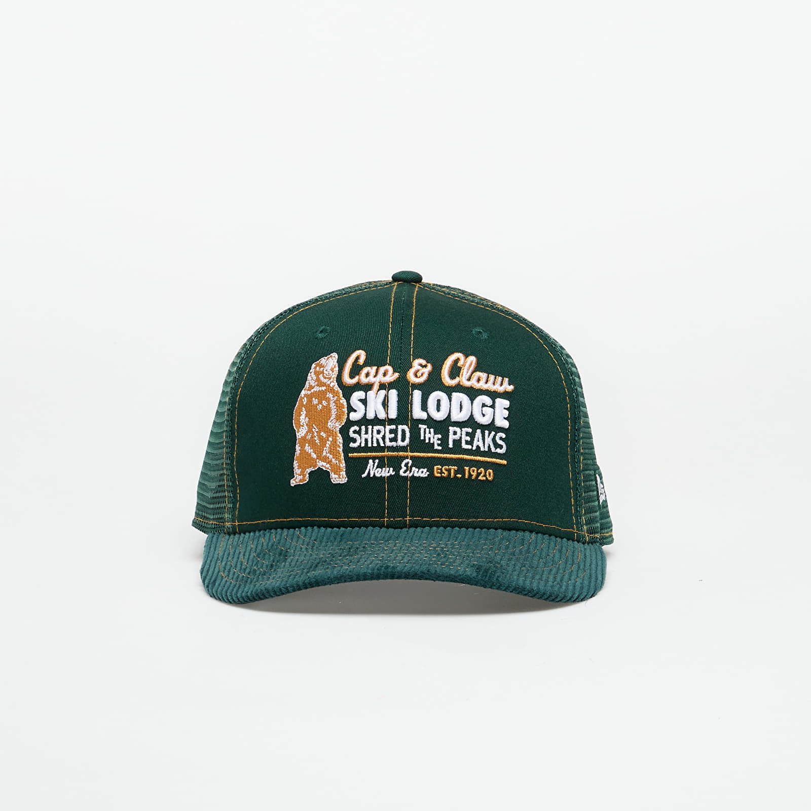 Cap New Era 9FIFTY Trucker Cord Cap Dark Green S/M