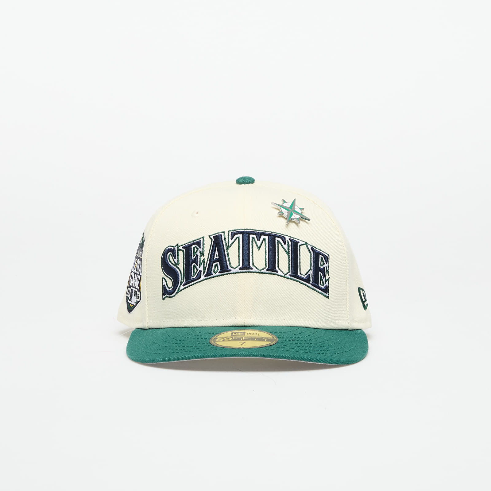 Cap New Era Seattle Mariners 59FIFTY All Star Game Pin Pc Cap Light Cream/ Emg 7 1/4