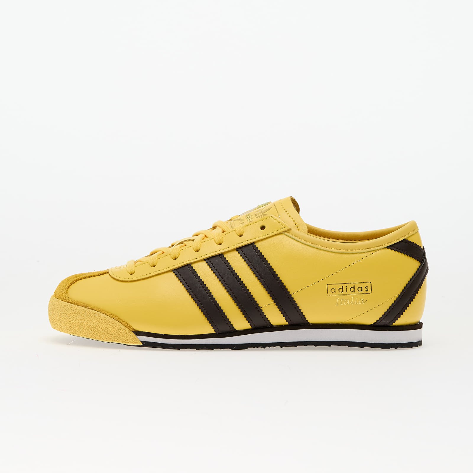 Încălțăminte și sneakerși pentru femei adidas Italia 70s Spring Yellow/ Dark Brown/ Core Black