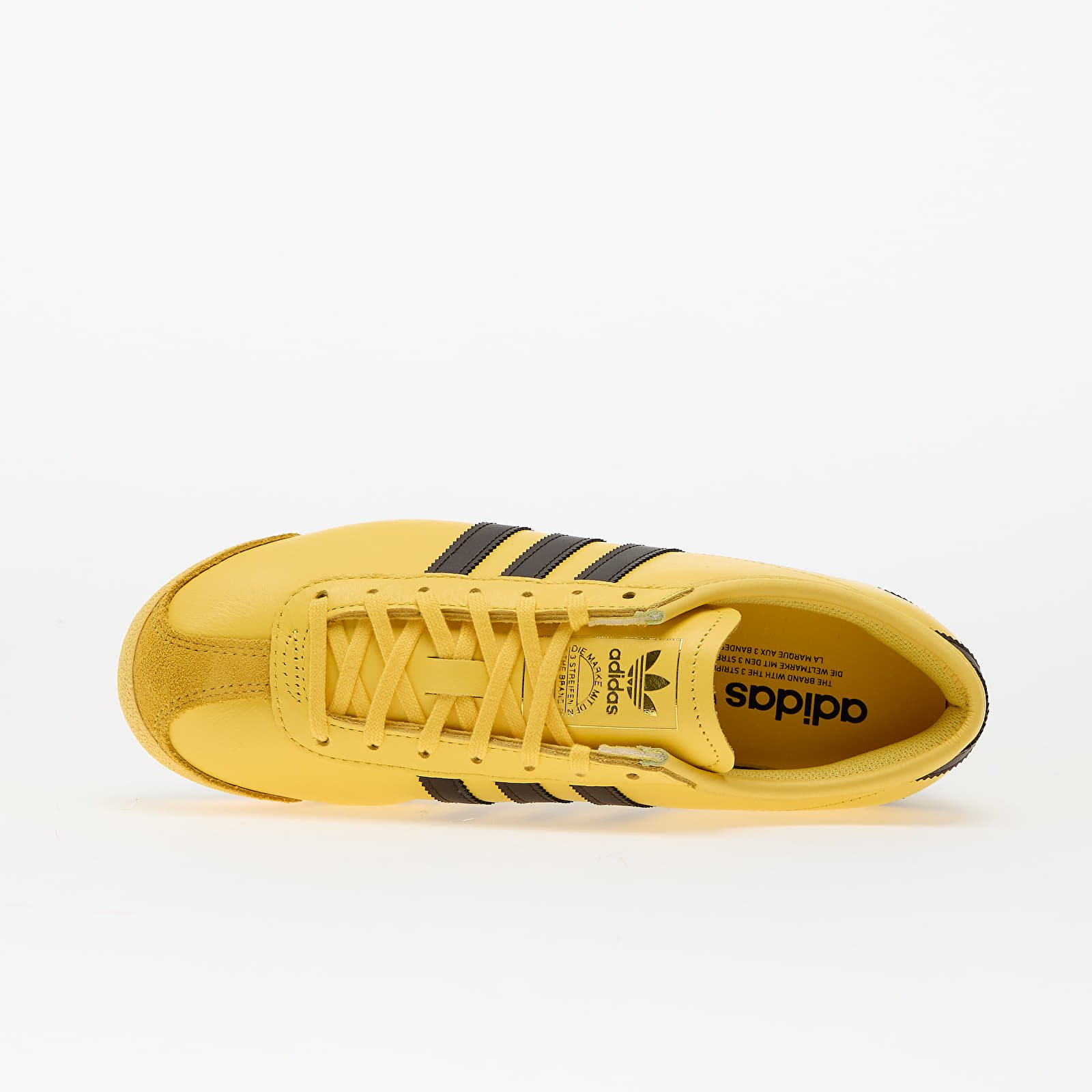 Încălțăminte și sneakerși pentru femei adidas Italia 70s Spring Yellow/ Dark Brown/ Core Black