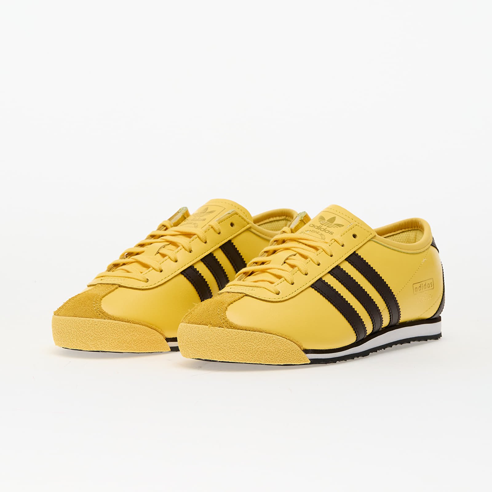 Încălțăminte și sneakerși pentru femei adidas Italia 70s Spring Yellow/ Dark Brown/ Core Black