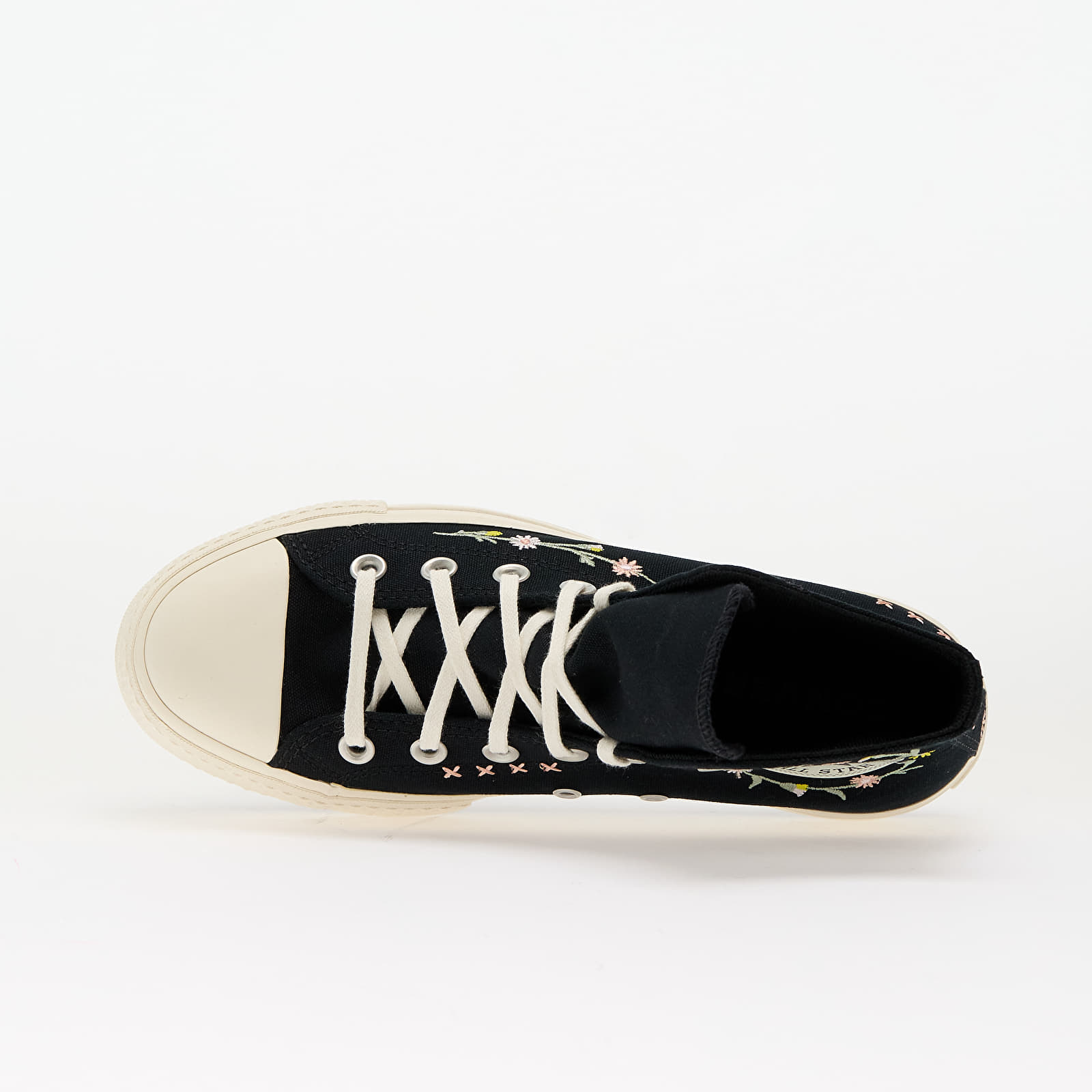 Sneakers und Schuhe für Frauen Converse Chuck Taylor All Star Lift Floral Embroidery Black/ Egret/ Flamingo Fade