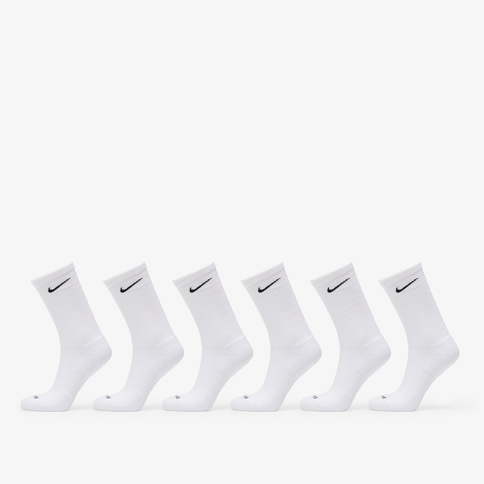 Zoknik Nike Everyday Plus Cushioned Training Crew Socks 6-Pack White/ Black
