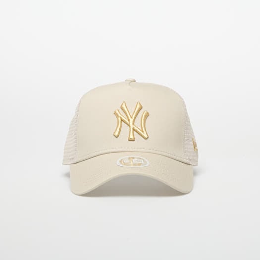 Kapa New Era  New York Yankees 9FORTY  Af Trucker Metallic Stone/ Metallic Gold