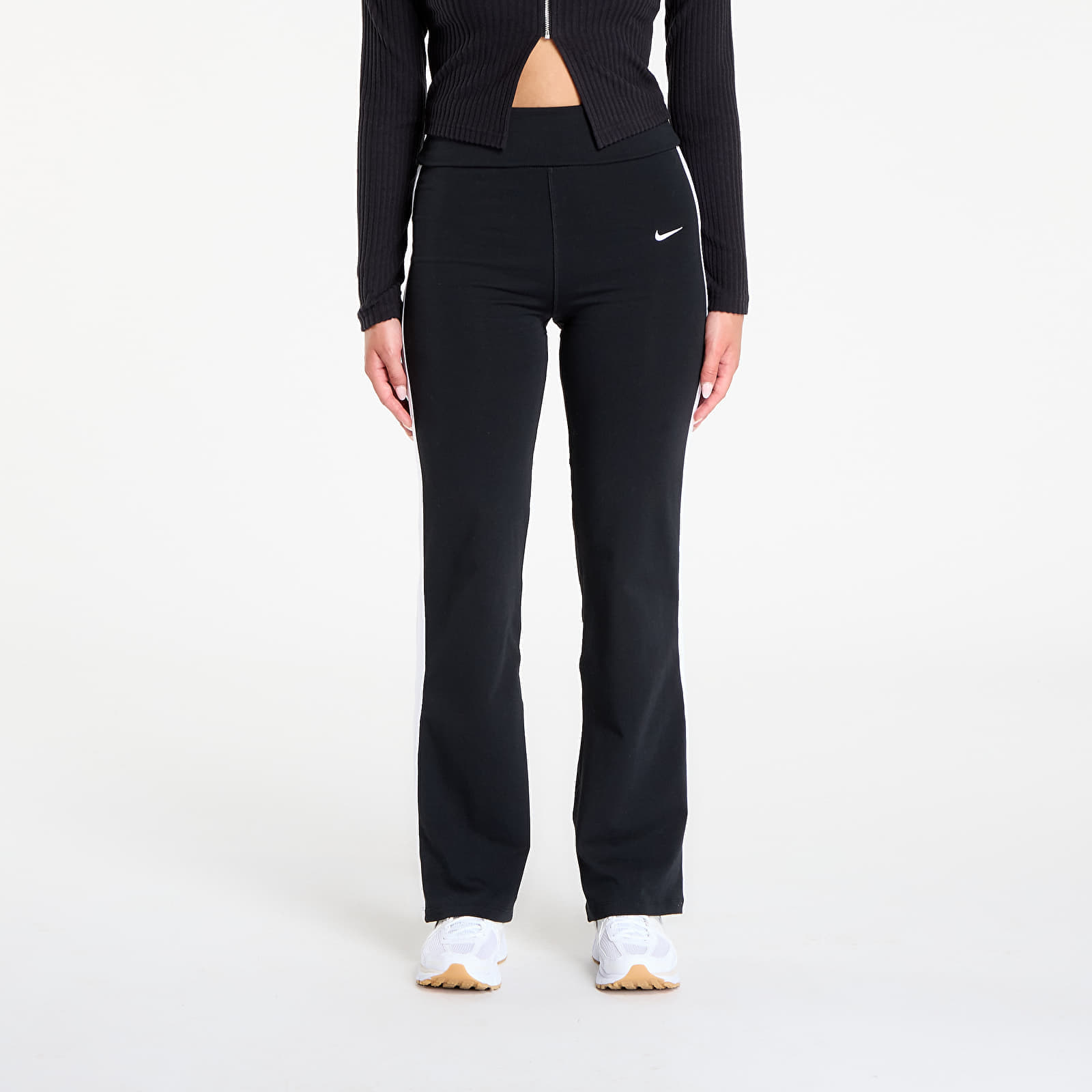 Панталони Nike Sportswear Women's High-Waisted Pants Black/ White M