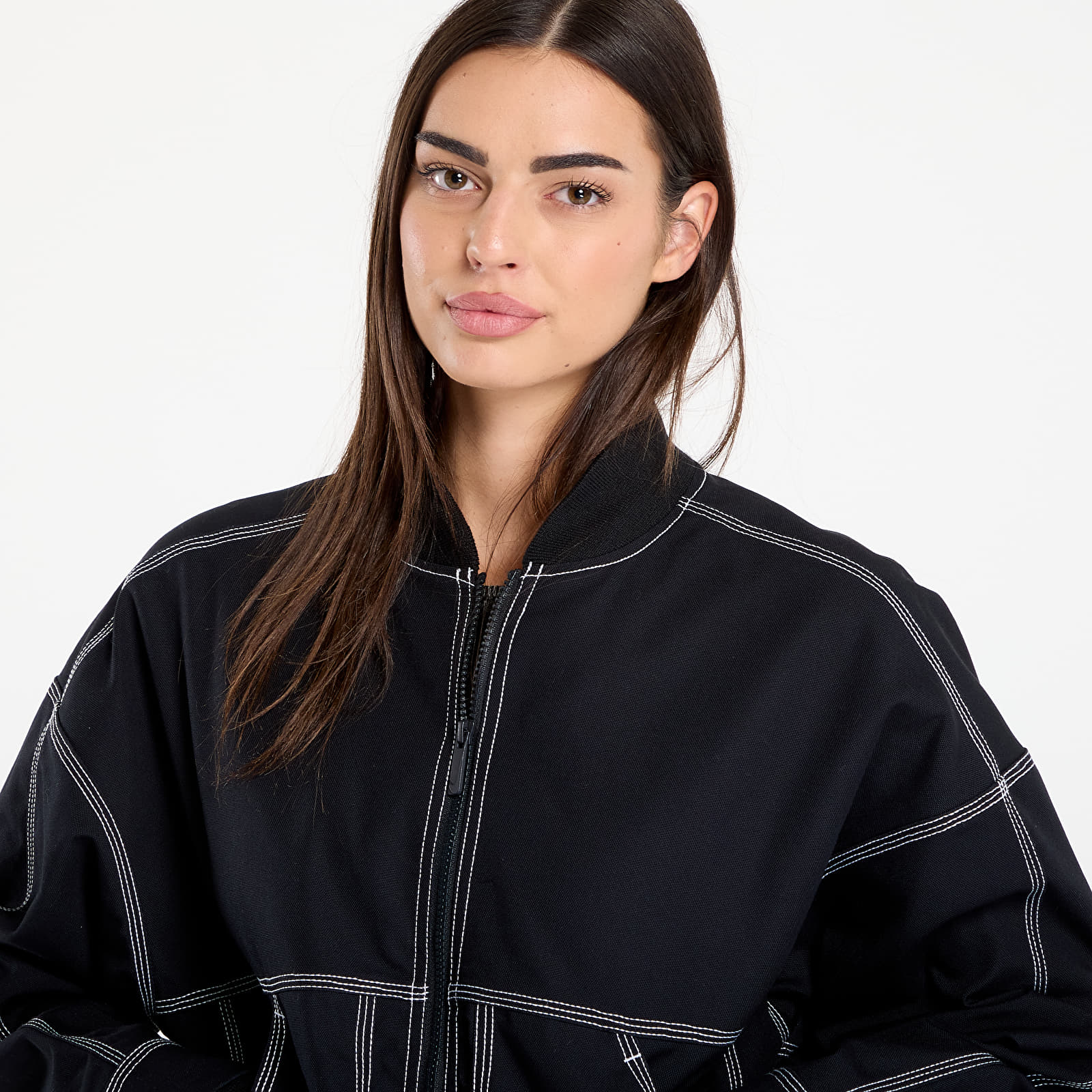 Jacken Nike Sportswear Women's Oversized Graphic Cargo Jacket Black/ Summit White