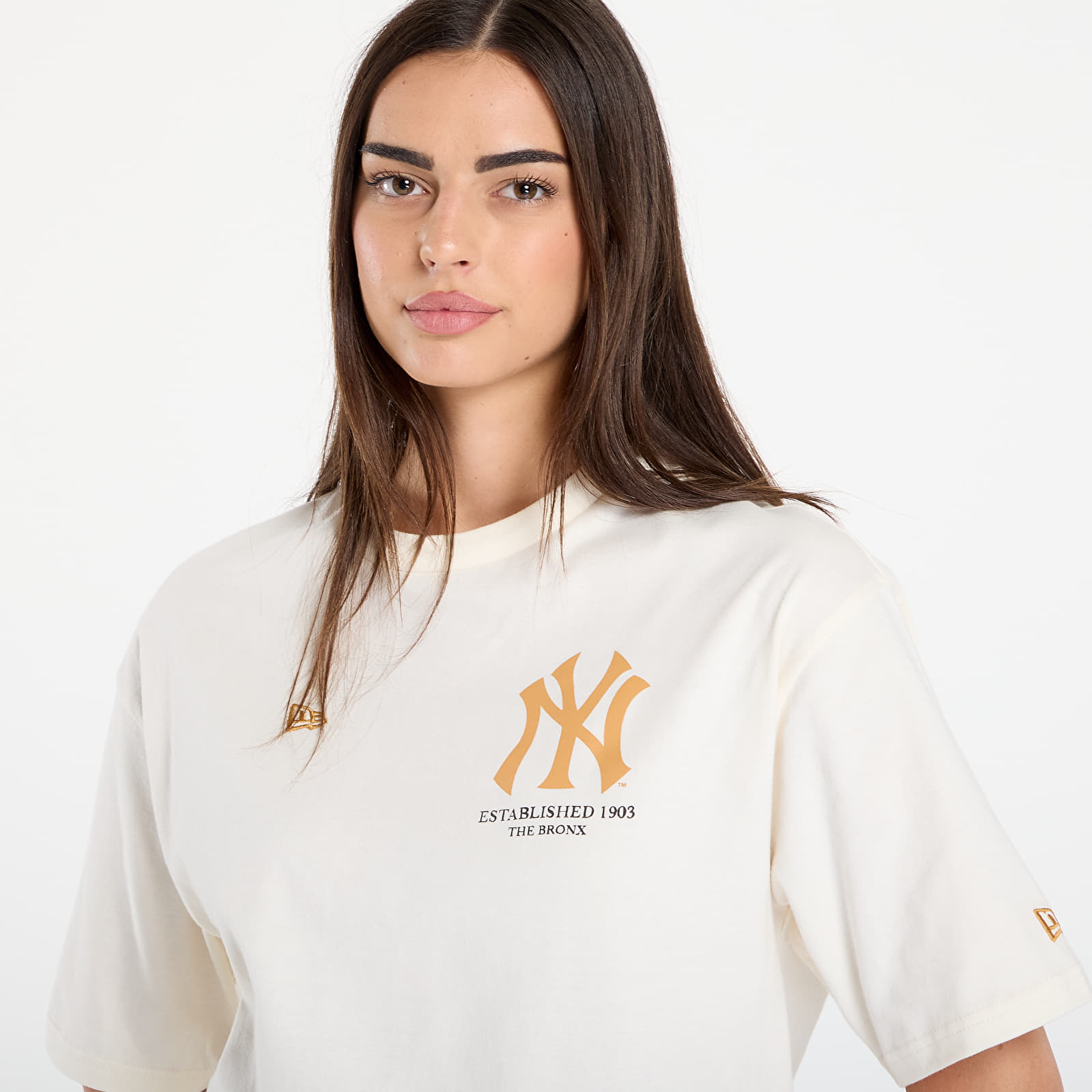 T-Shirts Männer New Era MLB Baseball Graphic Os Tee New York Yankees UNISEX Off White